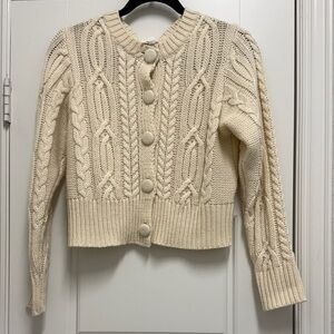 Sugarlips Cable Knit Cream Sweater